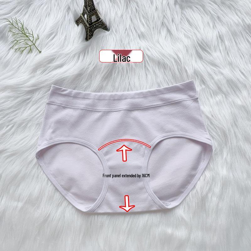 Plus Size Women's Cotton Mid-Rise Hip-Lifting Breathable Triangle Panties