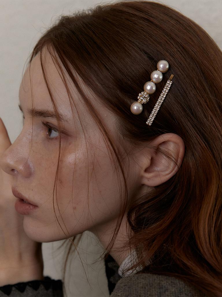 Obla Twinkle Cotton Pearl Point Hair Pin