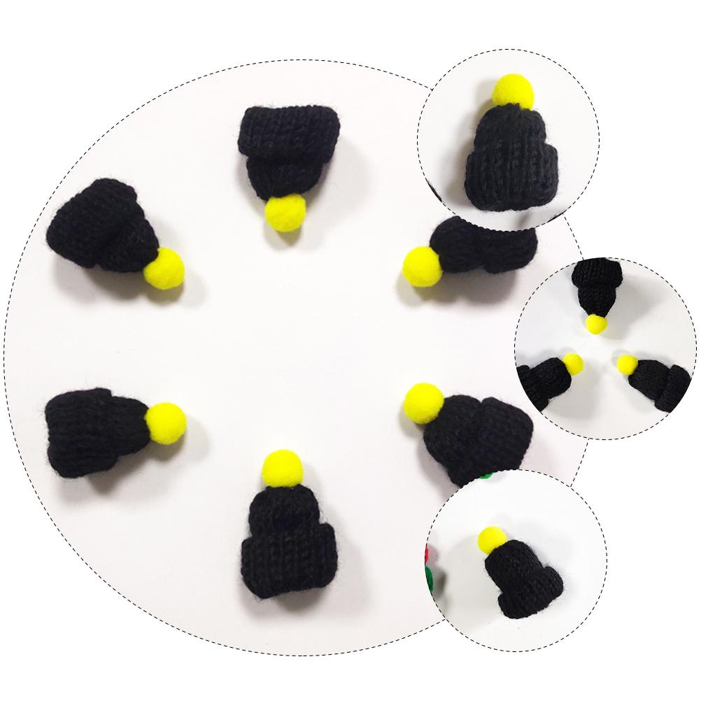 20Pcs Creative Mini Santa Hat Decor High Quality Material Phone Case Decor Christmas Gadget Mini Hat DIY Supplies other