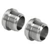 1 Paar AN20 Edelstahl Schweißfitting Rostfrei Hitzebeständig Silber für Kühler Ventildeckel