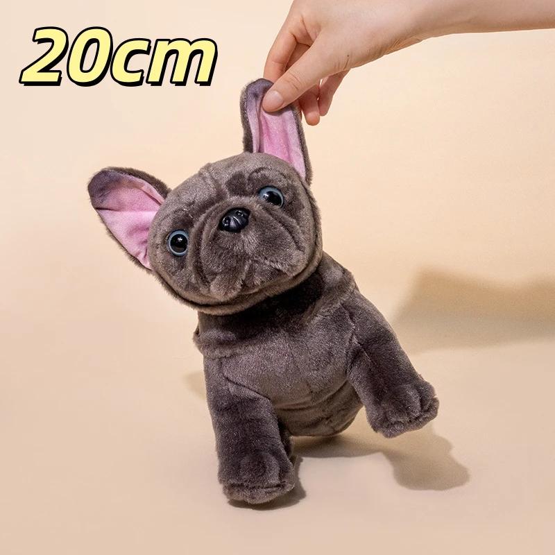 Multi Breed Realistic Dog Plush Figurine French Bulldog Chihuahua Border Collie Soft Fluffy Stuffed Animal Puppy Doll