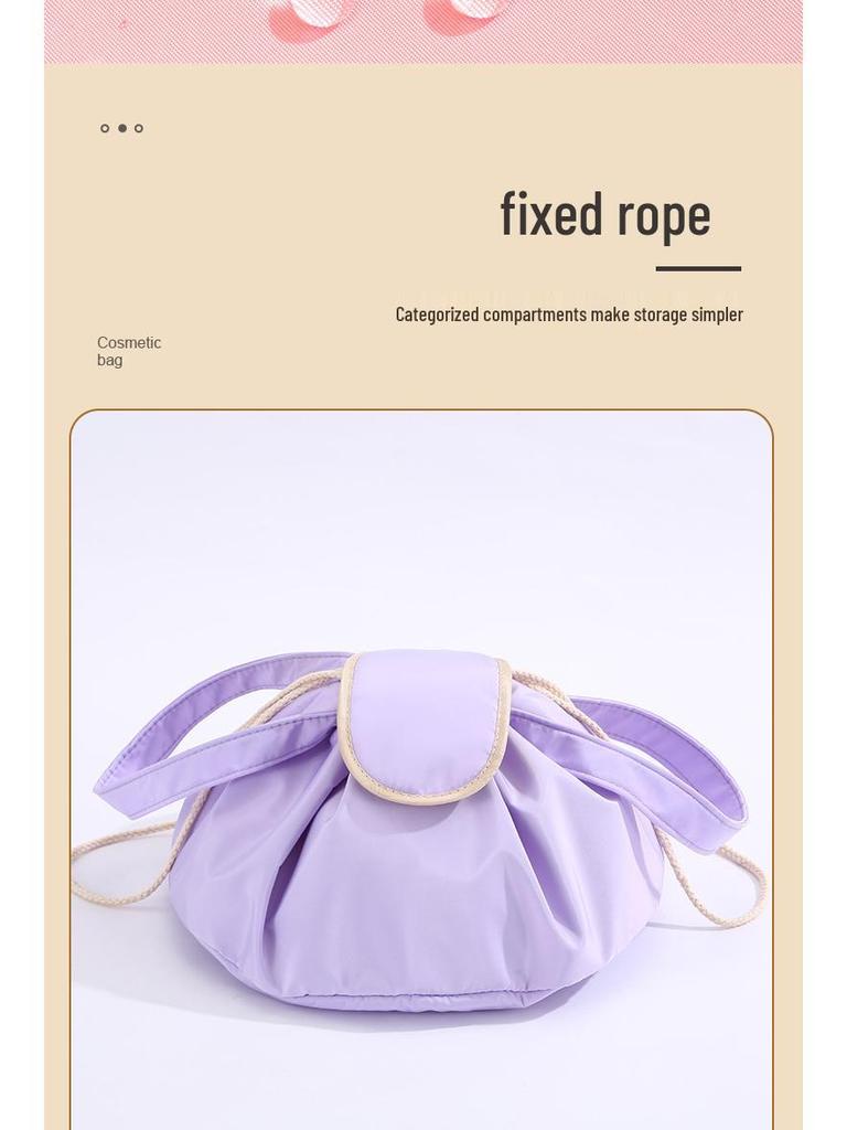 Lazy Person's Large Capacity Cosmetic Storage Drawstring Bag – Portable Travel Toiletry Organizer