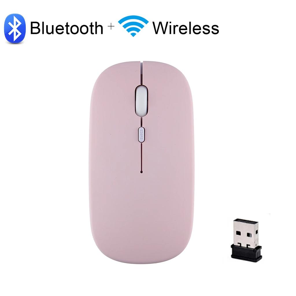 Rechargeable Bluetooth Mouse Wireless Mouse Bluetooth Computer Silent Mause Ergonomic Mini Mouse 2.4Ghz Optical Mice For PC