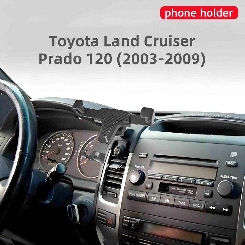 

Держатель для телефона для Toyota Land Cruiser Prado 120 2003-2009 Крепление в вентиляционное отверстие Мобильная поддержка Автомобильные аксессуары Prado 120