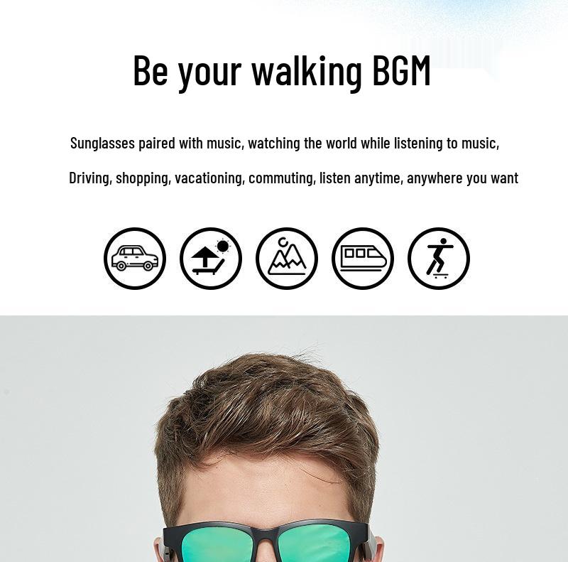 YX Smart Bluetooth Sunglasses with External Speakers - Unique Gift for Boys, Novelty Birthday Present.