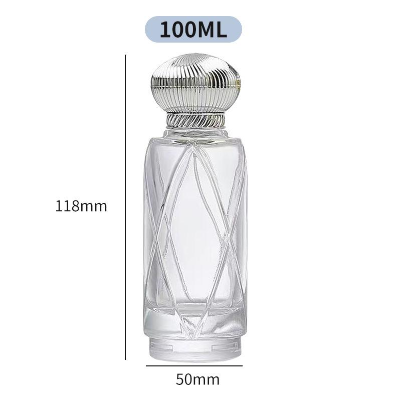 100ml Large Capacity High-End Glass Perfume Spray Bottle
