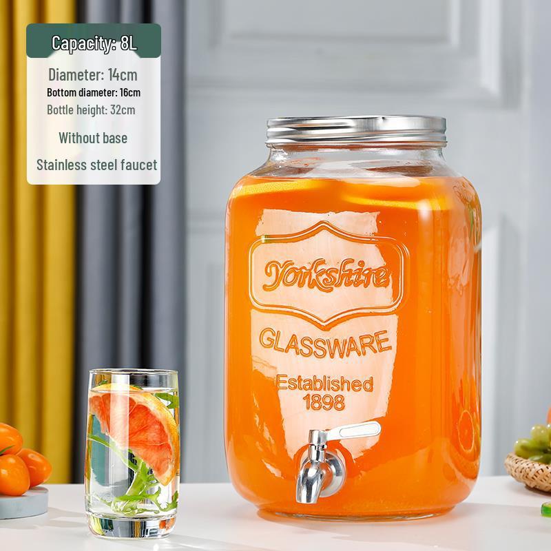 Cola Beverage Bucket with Faucet - Ideal for Lemon Juice, Fruit Tea, Cocktails, and Cold Water