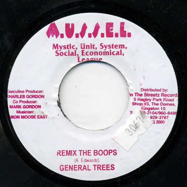 

7inch Record GENERAL TREES - Remix The Boops NONE M.U.S.S.E.L. 2005 Jamaica Reggae, Ska & Dub Used