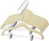 Velvet Skirt Hangers 5Pack Velvet Hangers with Clips Ultra Thin Non Slip Velvet Pants Hangers Space Saving Clothes Hanger
