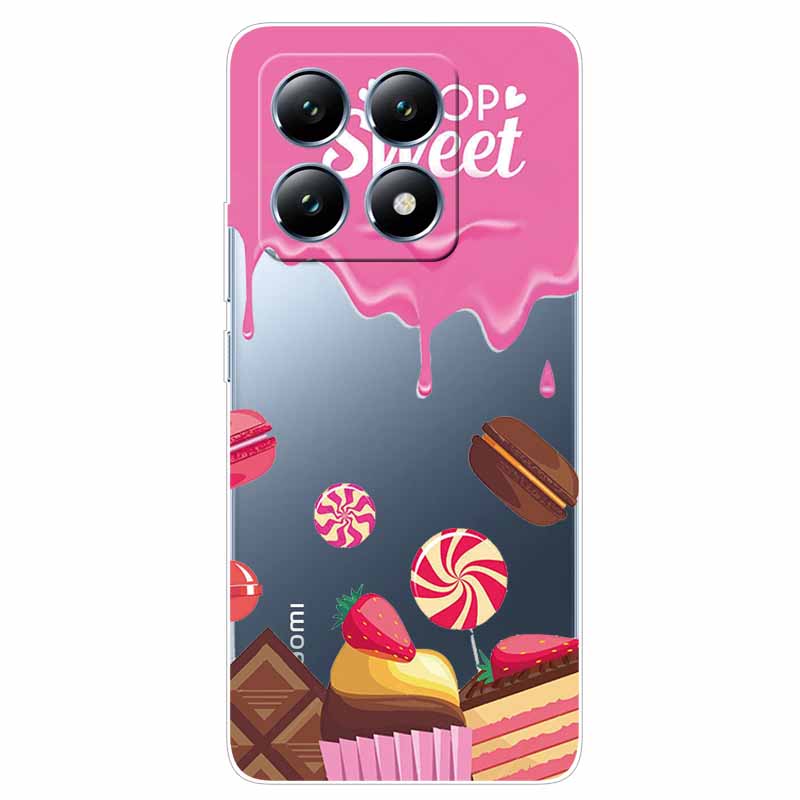 For Xiaomi 14T Case Transparent Cute Soft Silicone TPU Coque for Xiaomi 14t Pro Phone Cover Clear Capa Mi14T 14 t 14tPro Shells