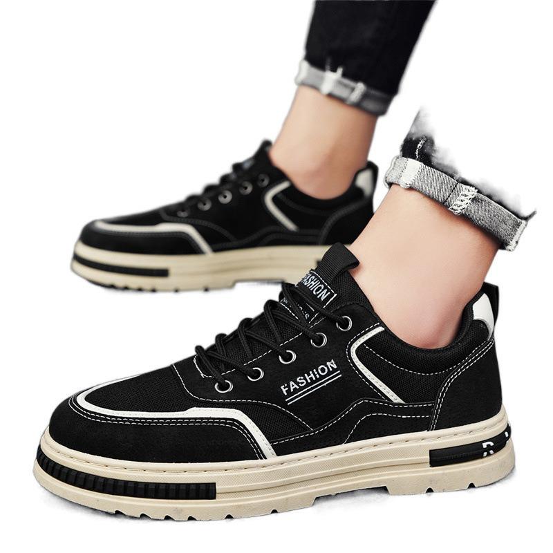 Men's Shoes Spring Breathable New Casual Sports Tooling Board Shoes Men's Non-slip and Wear-resistant Work Trendy Shoes