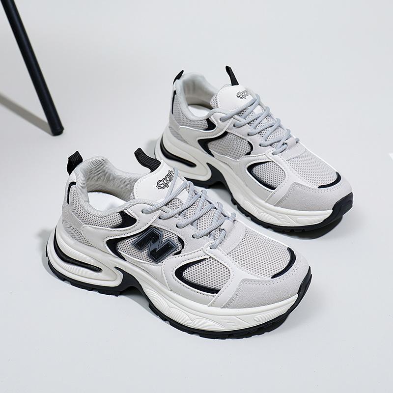 INS Korean Style Platform Dad Shoes  Spring New Street Snap Student Running Sneaker Height Increasing Leisure Hb203