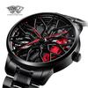 SVJ High-End Herren-Quarz-Uhr: Dreidimensionales Hohlkörper-C63-Design mit echtem Radnabendeckel.