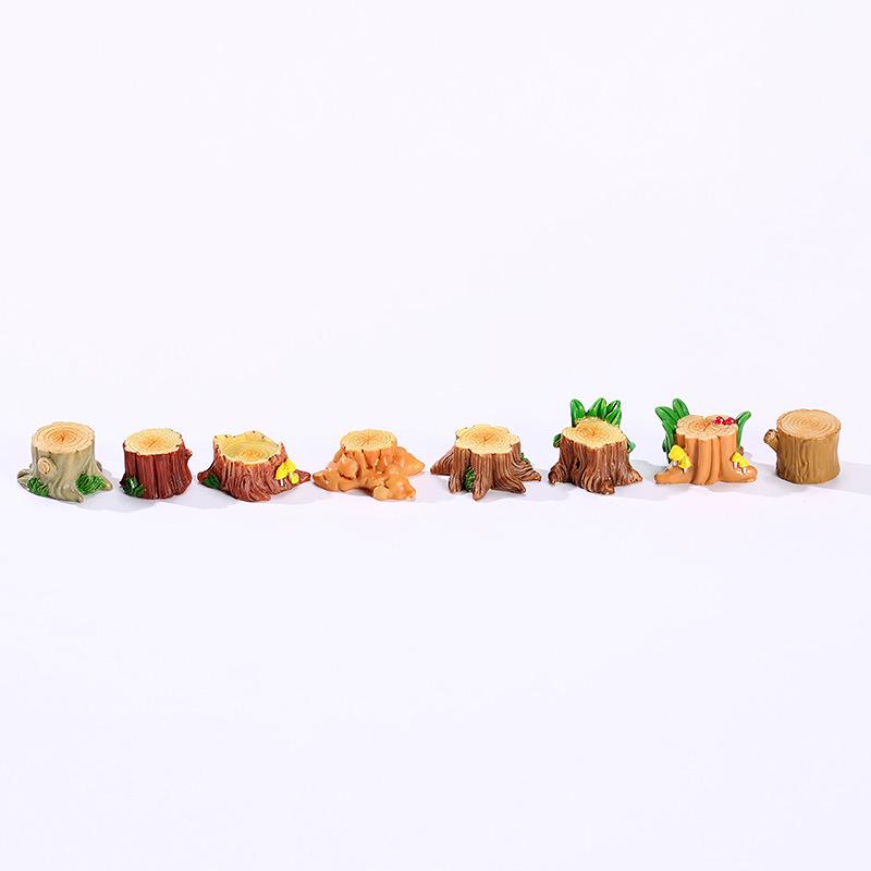 ZAKKA Creative Resin Tree Stumps for Moss Micro Landscaping Ornaments