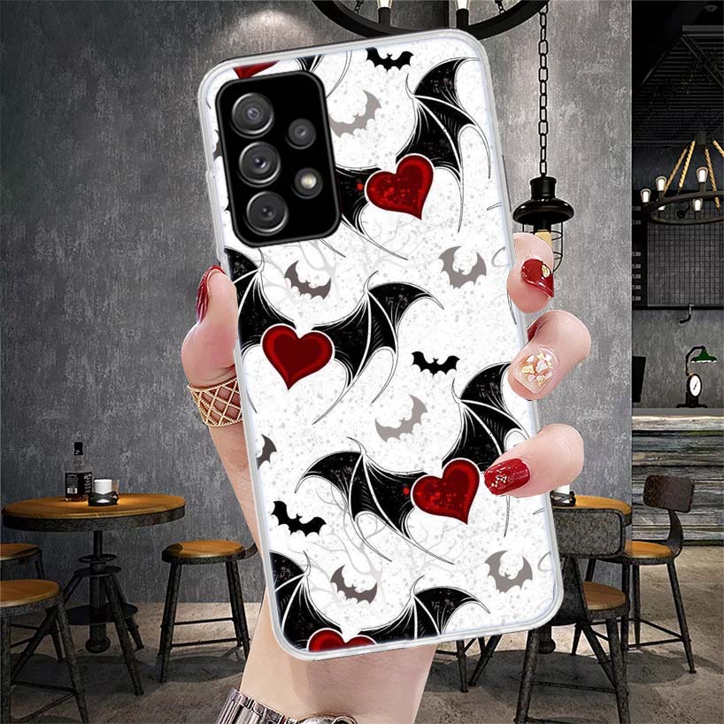 

Gothic Vampire Scarlet Art Soft Phone Case For Samsung Galaxy A12 A22 A32 A52 A72 A02S A51 A50S A71 A70 A31 A20S Note 20 Ultra S Samsung A20(A30)