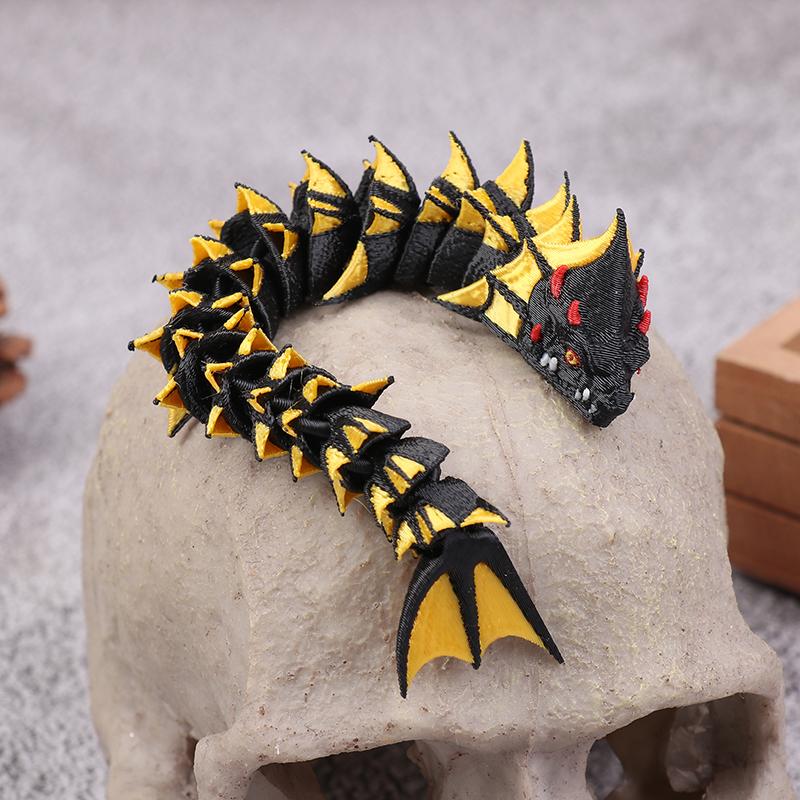 

3D Printed Dragon Decoration Dragon Creative Toys Fun Home Office Decor Chinese Dragon Figurine For Kids Ages 6+