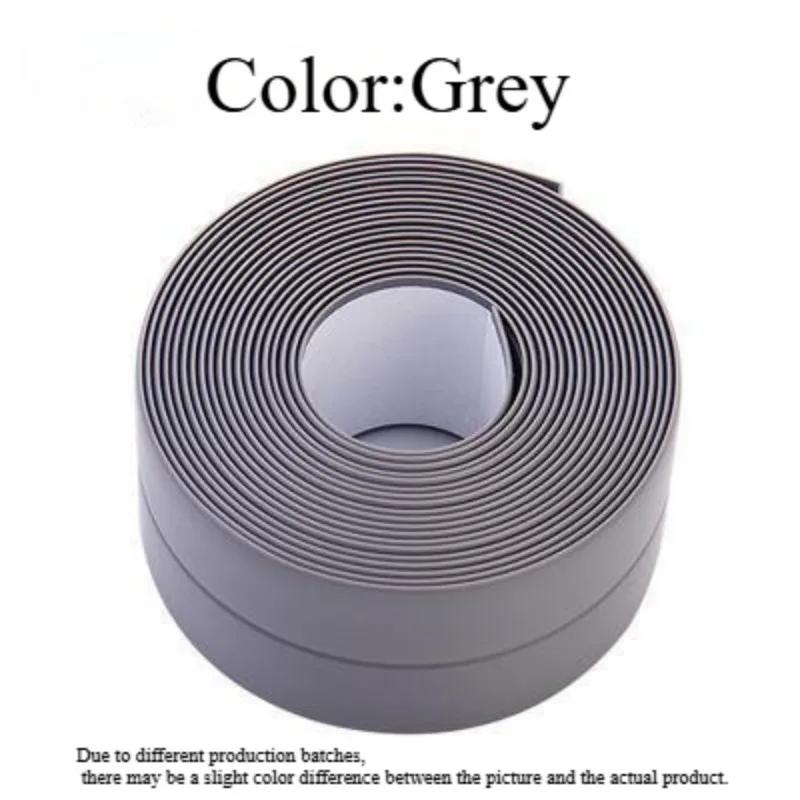 1 Roll of Waterproof White PVC Self-Adhesive Tape - Perfect for Bathroom, Sink & Kitchen - Super Strong Stickiness!