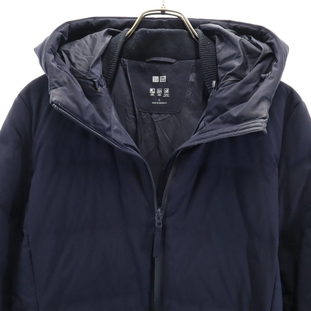 Uniqlo Seamless Down Coat L Navy Women Used