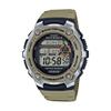 Wave Ceptor Illuminator Atomic Timekeeping Stopwatch Men's Digital Watch WV-200R-5ACF, Beige, Digital.