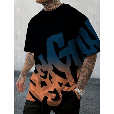 Neues Sommer-Personalisiertes Buchstaben-Druck-Komfortables und Atmungsaktives Rundhals-T-Shirt Outdoor High Street Top