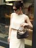 Handmade Lambskin Chain Crossbody Women's Dumpling Handbag