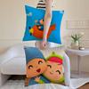 Roztomilý chlapec P-Pocoyo-MT Kreslený povlak na polštář Tištěný kartáčovaný fleecový polštář Dětská pokožka na dotek Ekologický sublimační tisk