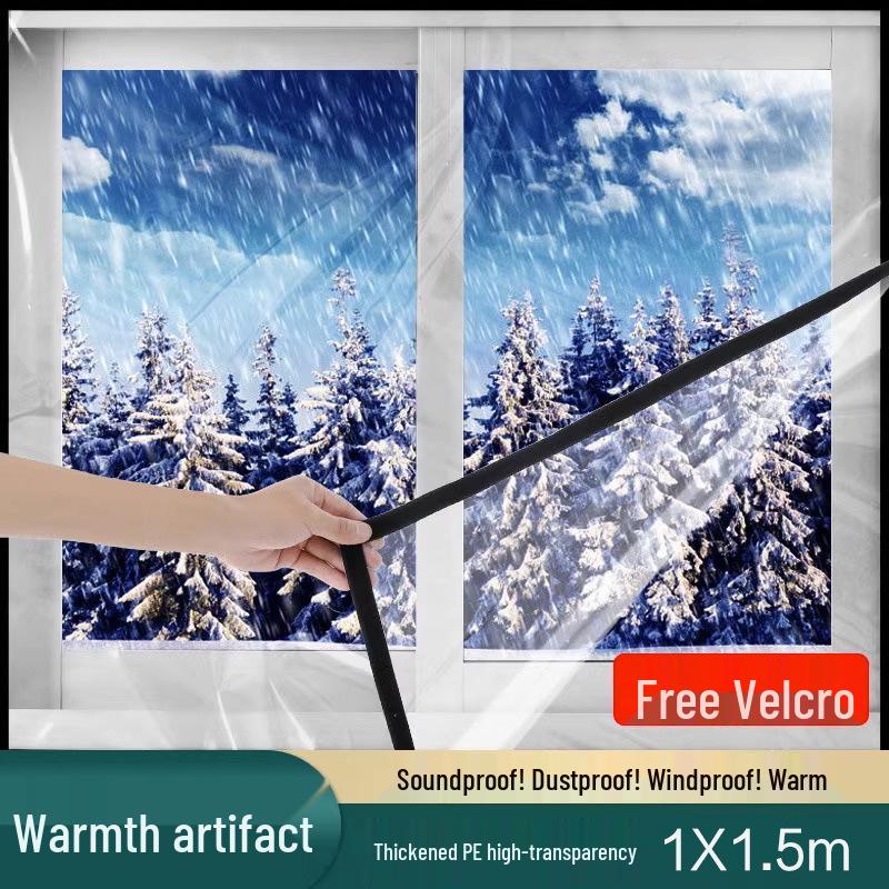 Winter Window Insulation Film: Transparent, Windproof, Cold-Proof, Light-Preserving, Indoor Warmth Solution.