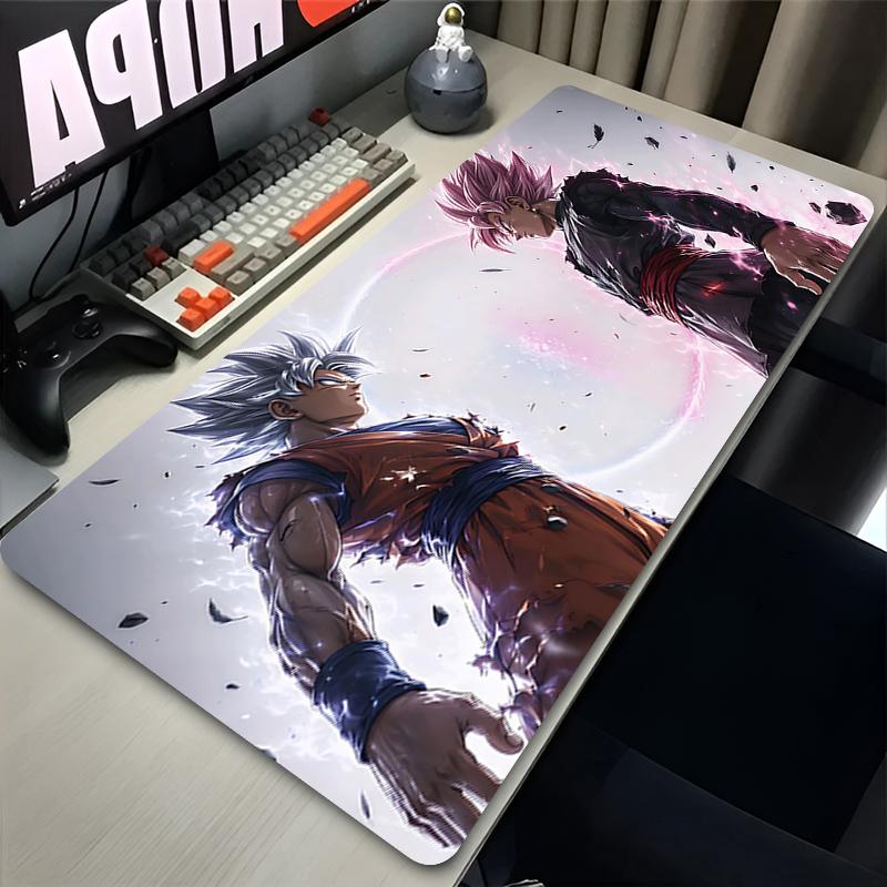 Mauspad Groß Xxl Gamer Dragon Ball Z Computertastatur Schreibtischmatte Anime PC Gaming Zubehör Mauspad Dbz Schwarzer Teppich