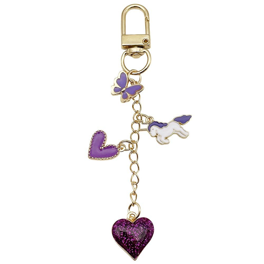 Smiley Cherry & Clover Keychain Pendant for Backpack & Earphone Case
