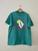 Vintage Panama City Beach T-Shirt L Teal 90s Retro Single Stitch USA Tourist