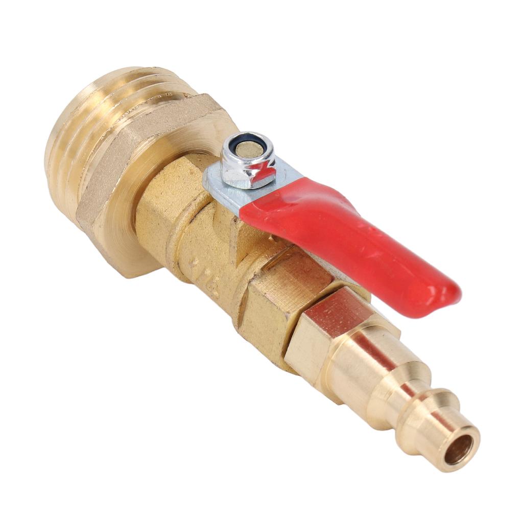 Brass Winterize Blowout Adapter 1 4in Male Quick Connector 3 4in Male GHT Thread Garden Irrigation Joints for RV Yachts