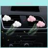 New Plaster Cloud Car Perfume Clip Air Conditioning Vent Decorative White Cloud Aromatherapy Clip