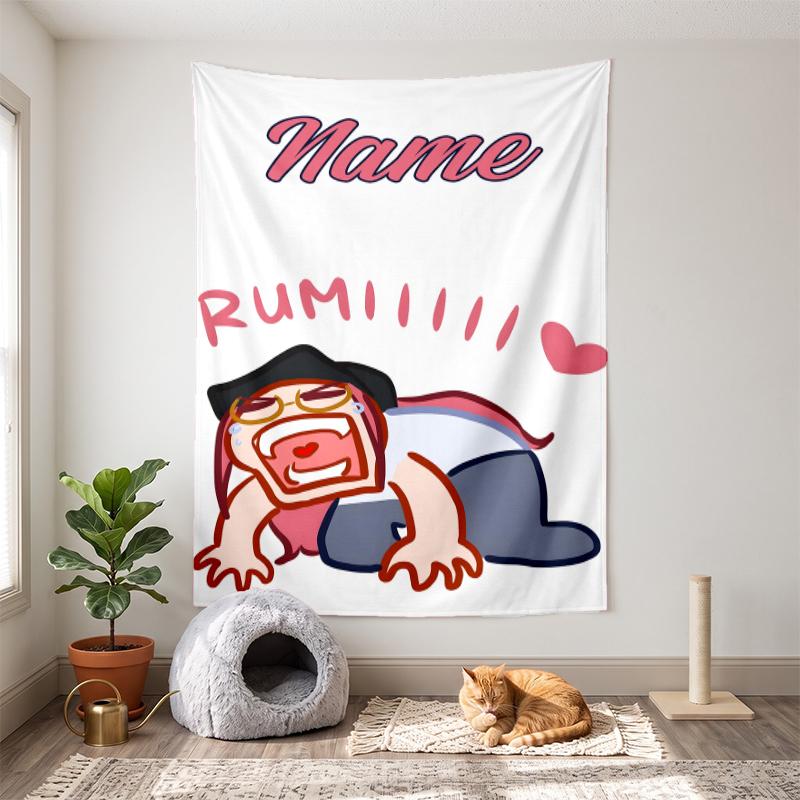mira (19) Customizable name decorative wall tapestry ideal choice for wall decor in bedrooms living rooms dorms and home