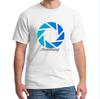 Cartoon Print Short Sleeve Tshirt Game Portal 2 Unisexs Summer Tops Short Sleeve European Size XS5XL Tee Shirts