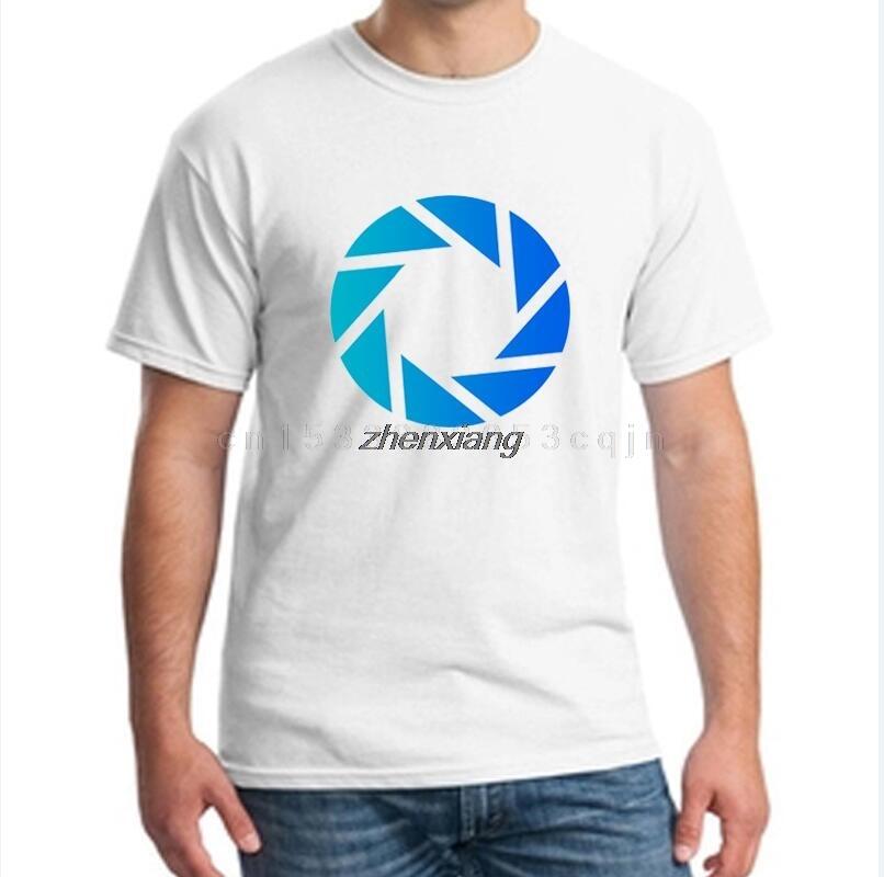 Cartoon Print Short Sleeve Tshirt Game Portal 2 Unisexs Summer Tops Short Sleeve European Size XS5XL Tee Shirts