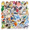 50 Colorful Watercolor Style Bird Graffiti Stickers Decorate Suitcase Laptop Waterproof Stickers DIY