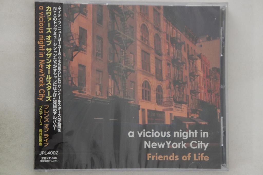 CD FRIENDS OF LIFE - A Vicious Night In New York City JPL4002PROMO JPL 2009 Japan Obi Japanese Pop/Rock Used