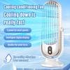 Portable Desktop Fan Cordless Desktop Shaking Fan with LED Fast USB Charging 5-speed High Wind Power