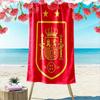 Spanisches Fußballteam Wappen Design Strandtuch schnelltrocknend für Reisen Outdoor-Sport Joggen Strand und Schwimmen