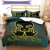 3pcs Jul Fait d'or pattern bedding set duvet cover set includes duvet cover &pillowcases, perfect all season bedroom decoration & gift