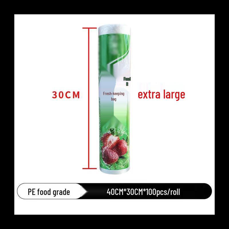 NHZHIW Large Fresh-Keeping Bags (3 Rolls, 300 Count)