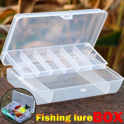 Scatola per attrezzatura da pesca Custodia per pesca a mosca Spinner Bait Minnow Popper a doppio strato
