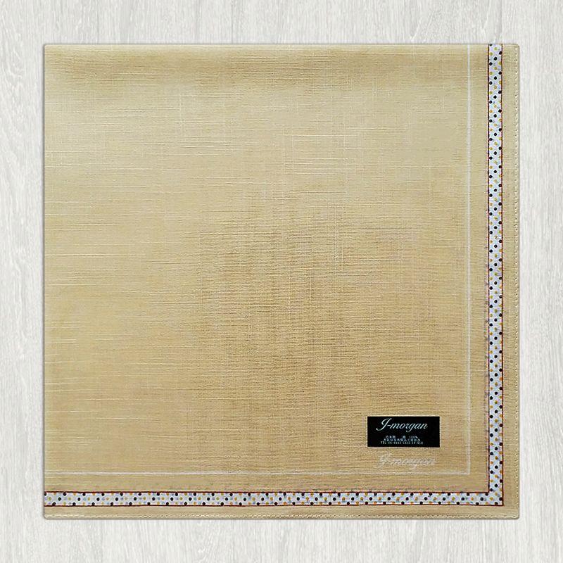 

Сделанный в Японии хлопковый впитывающий пот носовой платок для делового костюма Beige Base