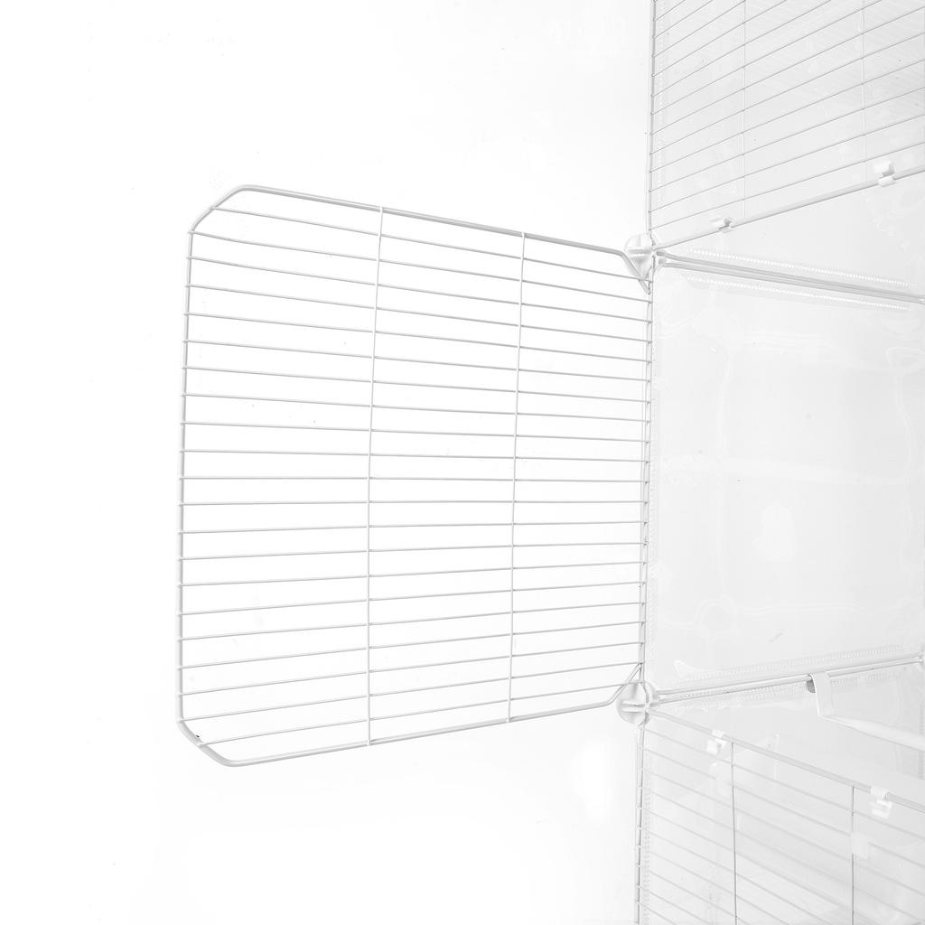 Vogelkäfig Universalrad mit Ständer Tablett Schaukel Leiter Metall Papageienkäfig Breite Vogelvoliere für Papageien Nymphensittiche Sittiche Wellensittiche