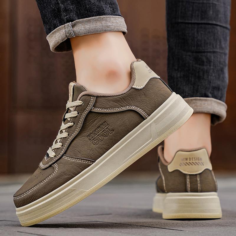 Ny Mote Høst Og Vinter Herre Lav Topp Martin Støvler Studenter Mannlige Gutter Trendende Myk Såle Arbeidssko Arbeidsvern Martin Sneakers