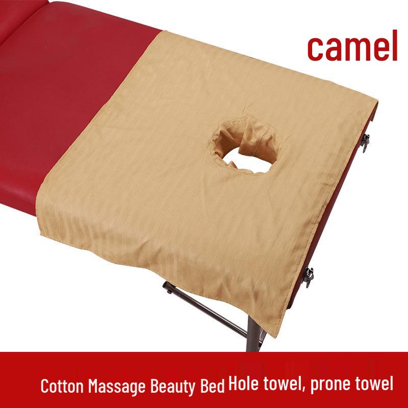 Pure Cotton Disposable Towel for Beauty Salon Massage Beds 40cm x 60cm Hole Towel верблюд