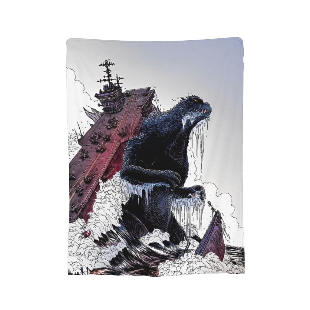 Movie Minus One Vintage Blankets Godzillaed Fleece Throw Blankets Summer Air Conditioning Portable Lightweight Bedspreads,