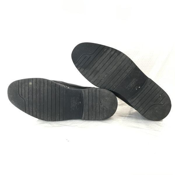 Vintage/LANCEL POLO CUP/Leather Full Brogue Wingtip Shoes/24.5/Black/BLACK/Closed Lacing Business Dress Shoes(USED)