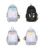 Student School Bag Travel Backpack Korean Styles Casual Daypacks Contrast Color Backpack Aesthetic Backpack Laptop Bag