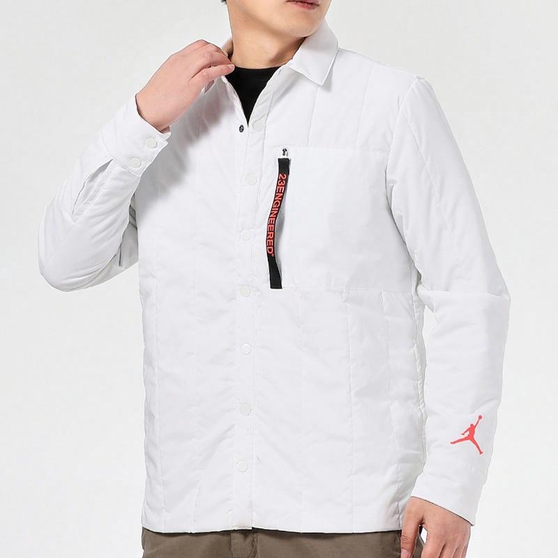 Jordan 23 Engineered Quilted Lapel Jacket Mens White AJ1053-100